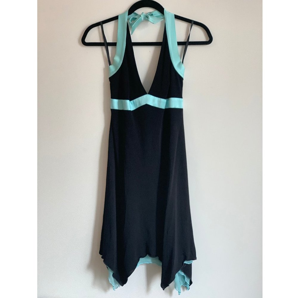 Bebe mini dress - silk ribbon - halter